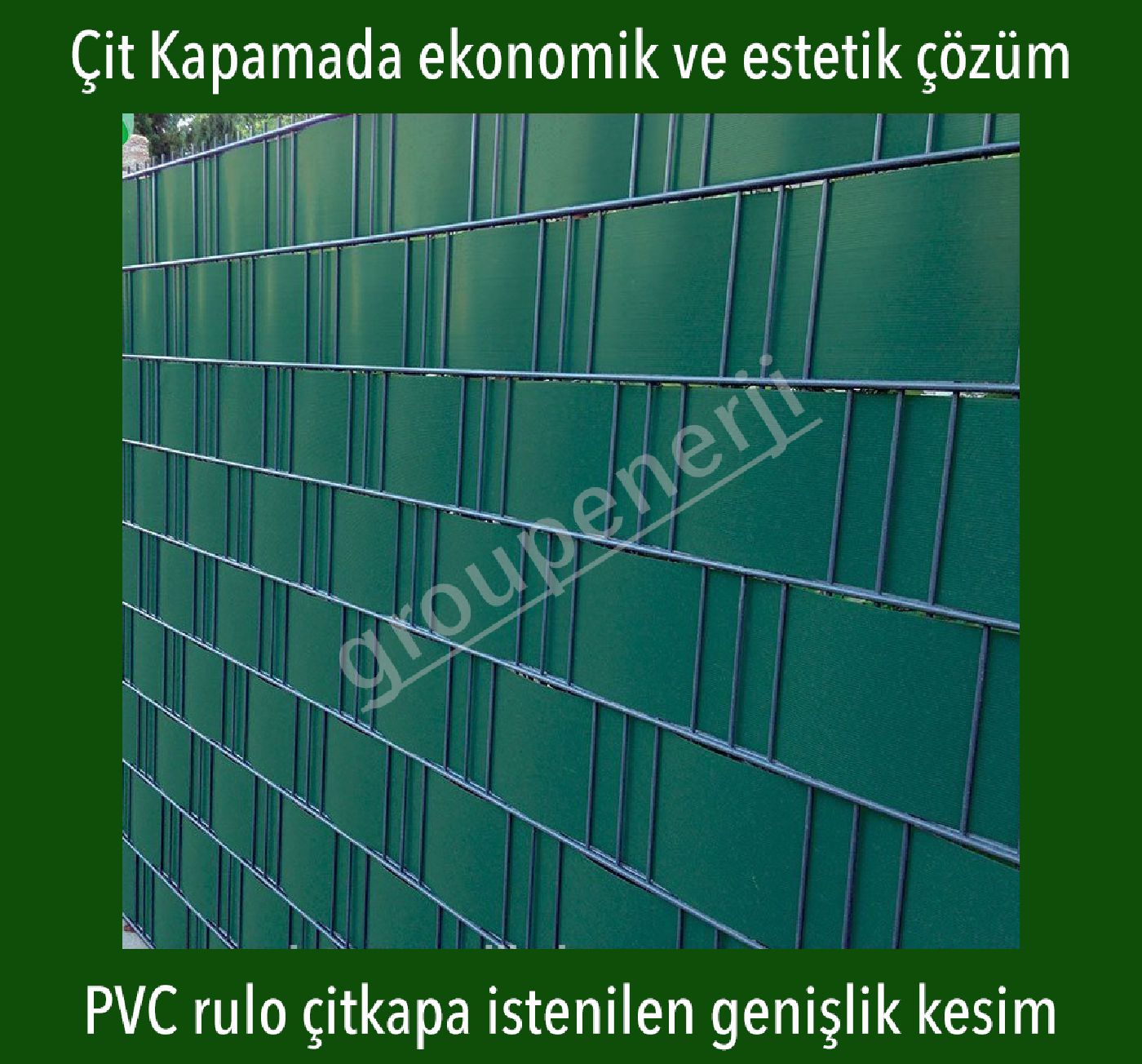 PVC şerit Çit Kapatma-Panel çit-çimçit-dekoratif çit